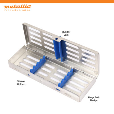 Instrument Cassettes with Furrow Holes (5 Instruments) – Blue
