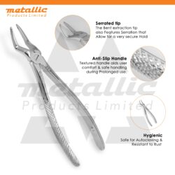 Extracting Forceps English Pattern #51 – Metallic Products Limited