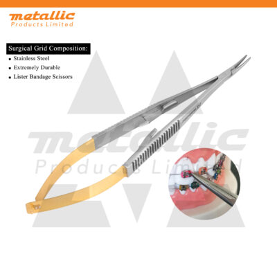 TC Cartroviejo Needle Holder Curved 14cm Gold – Precision Surgical Instrument