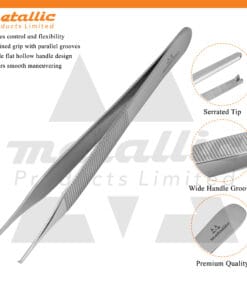 Micro Adson Forceps 12 cm 1x2 Teeth – Precision Surgical Forceps
