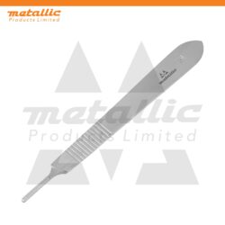 Scalpel Handle No. 3, professional surgical instrument, stainless steel scalpel handle, compatible with disposable blades #10–#24, surgical tool for hospitals, clinics, and laboratories