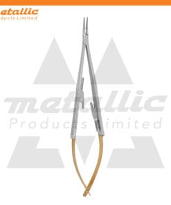 TC Cartroviejo Needle Holder Curved 14cm Gold – Precision Surgical Instrument
