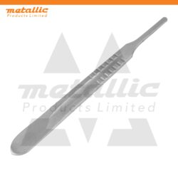 Scalpel Handle No. 4, professional surgical instrument, stainless steel scalpel handle, compatible with disposable blades #20–#25, surgical tool for hospitals, clinics, and laboratories