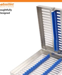 Instrument Cassettes with Furrow Holes, (15 instruments), Blue