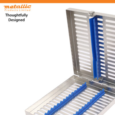 Instrument Cassettes with Furrow Holes, (15 instruments), Blue