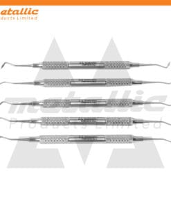Premium Composite Curettes Fig. 1-5 – Set of 5 Silver Dull Finish