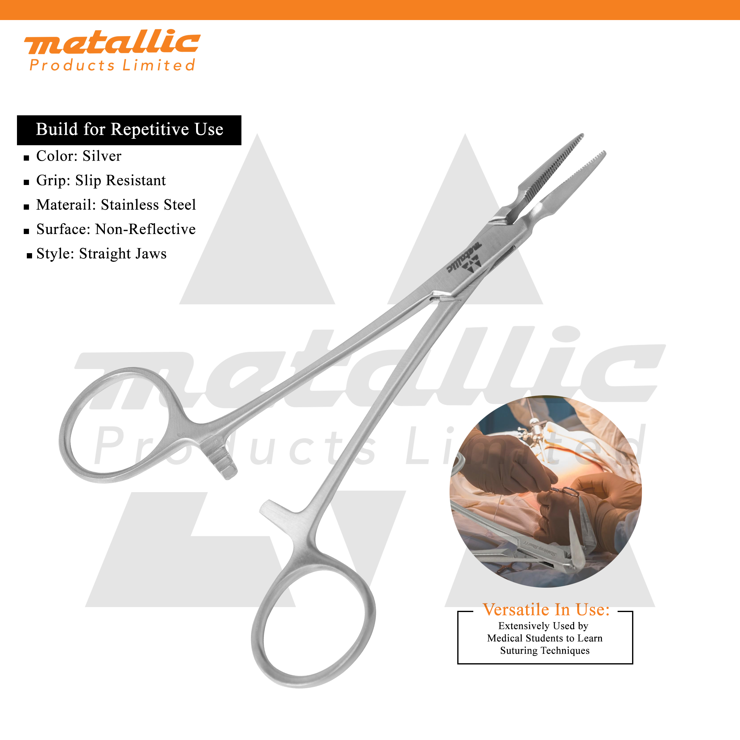 Stieglitz Splinter Forceps Straight 13.5cm – Precision Surgical Instrument