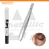tong eyebrow tweezers 9cm, eyebrow tweezers UK, stainless steel eyebrow tweezers, precision eyebrow tweezers