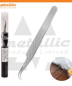 curved lash tweezers, fiber tip lash tweezers, mini lash extension tweezers, professional lash tweezers, precision lash tweezers fiber tip