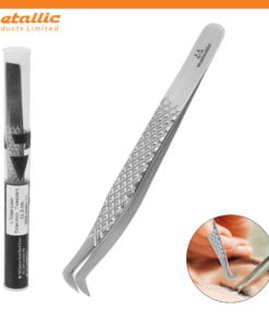 L Type Extension Tweezers 11.5cm, L-Type lash tweezers 11.5cm, stainless steel lash tweezers, professional lash tool, volume lash tweezers