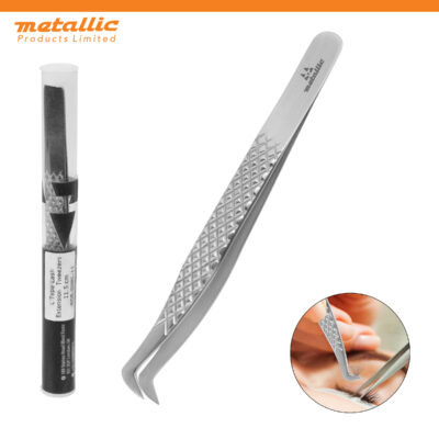 L Type Extension Tweezers 11.5cm, L-Type lash tweezers 11.5cm, stainless steel lash tweezers, professional lash tool, volume lash tweezers