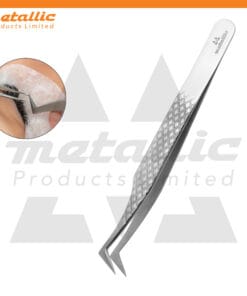 L-Type lash extension tweezer, lash extension tweezers, angled lash tweezers, precision lash tweezers, stainless steel lash tweezer, professional lash tool