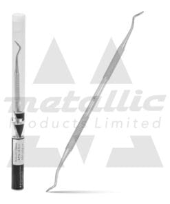 dual-ended pedicure tool stainless steel, toenail cleaner and file tool, professional pedicure cleaner and file, ergonomic pedicure cleaning tool