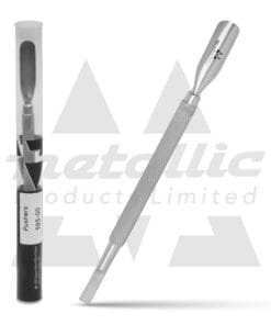 Professional Stainless Steel Dual-Ended Cuticle Pusher & Nail Cleaner Tool for Salon and Home Use