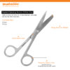Standard Operating Scissors S/B STR 13cm – Precision Surgical Instrument