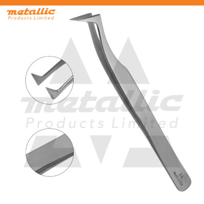 L-Type lash extension tweezers short tip, lash extension tweezers, precision lash tweezers