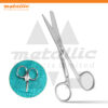 Nurses Scissors 13cm with Pocket Clip – Sharp/Blunt Stainless Steel Medical Tool
