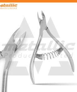 nail grooming tool, manicure tool, pedicure tool, spring-loaded cuticle nipper, precision cuticle trimmer, nail care tool, salon quality cuticle nipper