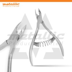 nail grooming tool, manicure tool, pedicure tool, spring-loaded cuticle nipper, precision cuticle trimmer, nail care tool, salon quality cuticle nipper