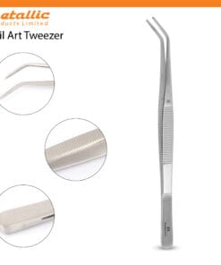 precision nail art tweezers, nail tweezers for rhinestones, tweezers for nail art designs, nail decoration tweezers, stainless steel nail art tweezers, nail tweezers for decals and foils