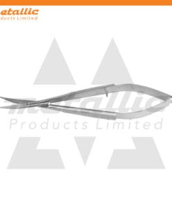 Spring Curved 11.5cm Eyebrow & Eyelash Trimming Scissors – Precision Stainless Steel Grooming Tool