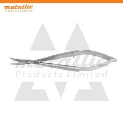 Spring Curved 11.5cm Eyebrow & Eyelash Trimming Scissors – Precision Stainless Steel Grooming Tool