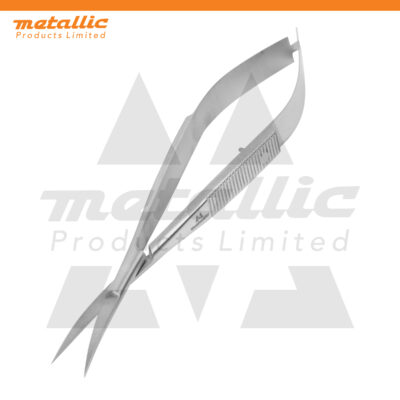 Spring Curved 11.5cm Eyebrow & Eyelash Trimming Scissors – Precision Stainless Steel Grooming Tool