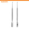 nail cuticle remover tool, dual end cuticle cleaner, metal cuticle remover UK, manicure cuticle tool, nail pusher stainless steel UK, gel nail polish remover tool, nail technician tools UK, professional nail grooming tools