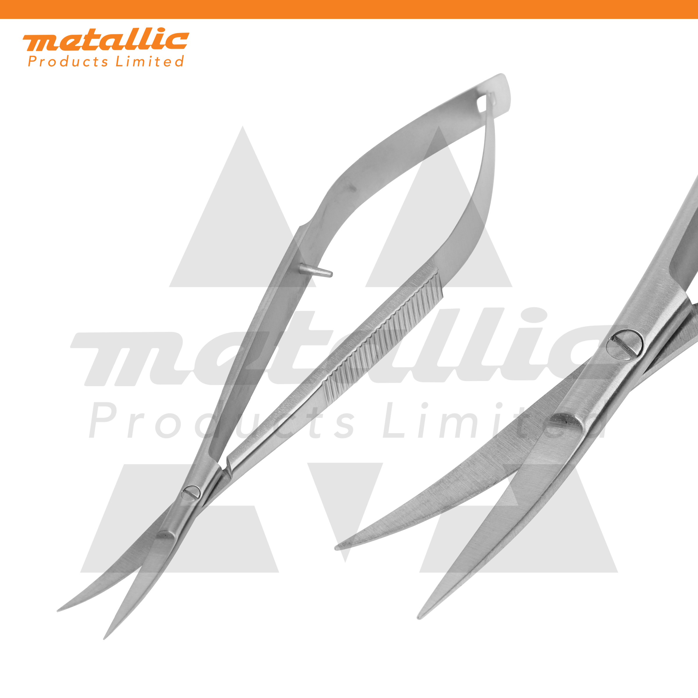 Spring Curved 11.5cm Eyebrow & Eyelash Trimming Scissors – Precision Stainless Steel Grooming Tool