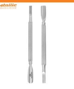 double ended cuticle pusher, stainless steel cuticle pusher, manicure cuticle tool, nail care pusher, salon cuticle pusher, professional cuticle tool, cuticle remover tool, nail grooming tool, ergonomic cuticle pusher