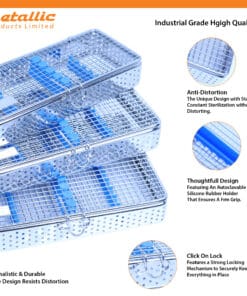 Dental Sterilization Cassette (7 Instruments), Blue