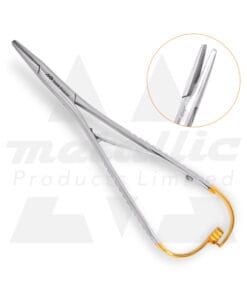 14cm Mathieu Needle Holder with Tungsten Carbide Tip – Precision & Comfort