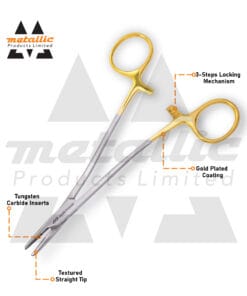 Kilner Needle Holder 12cm with TC Tip – compact, durable, and ergonomic for delicate suturing in plastic, pediatric, and ophthalmic procedures.