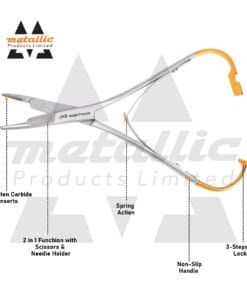 16cm Mathieu Olsen Needle Holder with Tungsten Carbide Tip