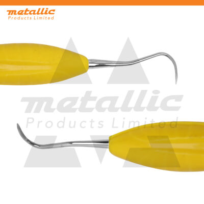Sickle Currette fig.H6/H7 Yellow Silicone Handle