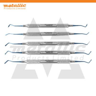 Blue Composite Curette 5pcs Set (Fig. 1–5)