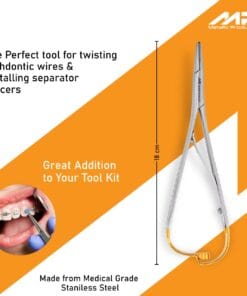 18cm Mathieu Needle Holder with Tungsten Carbide Tip – Extended Reach & Precision