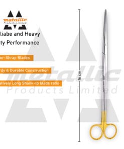 Metzenbaum Dissecting Scissors 16cm Curved – With Tungsten Carbide Inserts