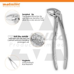 dental tooth extraction forceps figure 13, lower premolar extraction tool UK, stainless steel dental forceps, reusable extraction pliers UK, professional dental tools UK, precision dental extraction instruments, dentist lower tooth removal tool