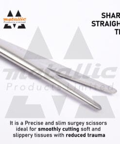 Tonsil Metzenbaum scissors UK, 20cm surgical dissecting scissors, TC tip Metzenbaum scissors, stainless steel surgical scissors UK, ENT dissecting scissors 20cm, tungsten carbide Metzenbaum tool UK, medical dissecting scissors