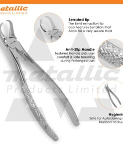 extracting forceps fig 87 UK, cow horn dental forceps stainless, dental lower molar extraction forceps UK, fig 87 extraction instrument, surgical cow horn molar forceps UK, dental extraction tool stainless steel, reusable dental extracting forceps UK, lower molar extraction instrument UK
