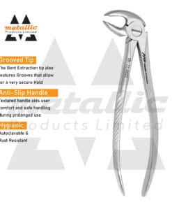 dental extracting forceps #22 UK, english pattern extraction forceps, dull finish dental forceps, stainless steel dental tool UK, lower molar extraction forceps #22, reusable surgical dental pliers, professional dental instruments UK