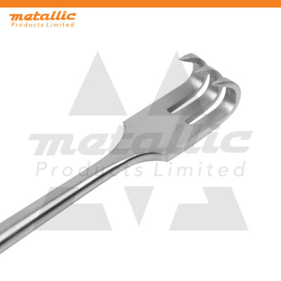 surgical retractor 3 prong 16cm UK, ophthalmic surgical retractor stainless steel, ENT sharp edge retractor tool UK, micro surgery retractor 3 prong, stainless steel ophthalmic retractor UK, ENT retractor surgical instrument 16cm, reusable surgical retractor UK