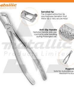 tooth extraction forceps fig 79 UK, dental upper molar extractor stainless steel, fig 79 dental extraction tool UK, upper molar forceps stainless steel, professional dental extraction forceps UK, reusable extraction tool stainless, fig 79 oral surgery forceps UK