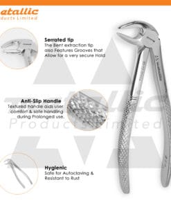 tooth extracting forceps fig 33a UK, lower jaw dental extraction tool, stainless steel dental forceps UK, fig 33a dental forceps stainless steel, reusable extraction forceps UK, lower molar extraction instrument UK, professional dental extraction tool UK, dentist surgical forceps fig 33a