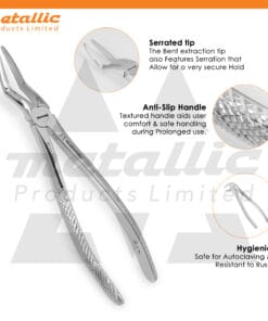 tooth extraction forceps fig 51l UK, dental extraction forceps stainless steel, upper molar extraction tool UK, fig 51l dental forceps UK, surgical tooth extractor stainless, reusable dental extraction tool UK, molar removal forceps for dentists, precision dental extractor fig 51l
