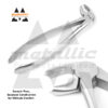 dental extracting forceps #22 UK, english pattern extraction forceps, dull finish dental forceps, stainless steel dental tool UK, lower molar extraction forceps #22, reusable surgical dental pliers, professional dental instruments UK