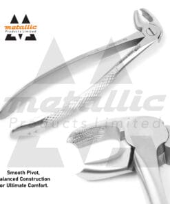 dental extracting forceps #22 UK, english pattern extraction forceps, dull finish dental forceps, stainless steel dental tool UK, lower molar extraction forceps #22, reusable surgical dental pliers, professional dental instruments UK