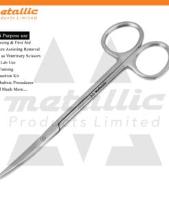 metzenbaum scissors curved 14cm UK, curved surgical scissors stainless steel, dental metzenbaum cutting tool UK, surgical curved dissection scissors 14cm, lab surgical scissors stainless steel UK, precision curved surgical scissors, reusable stainless steel surgical tool UK, medical metzenbaum scissors curved UK