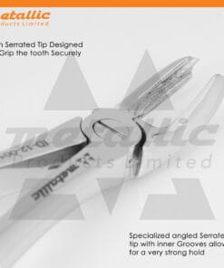 dental surgical extracting forceps figure 17, upper molar extraction tool UK, stainless steel dental forceps, reusable dental extraction instruments, dental molar pliers UK, professional dental tools UK, metallic products dental instruments